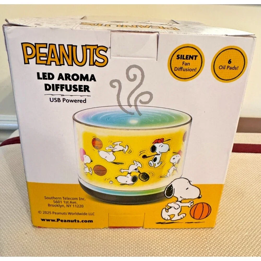 Peanuts LED Aroma Diffuser USB Powered Multi Color Light NEW